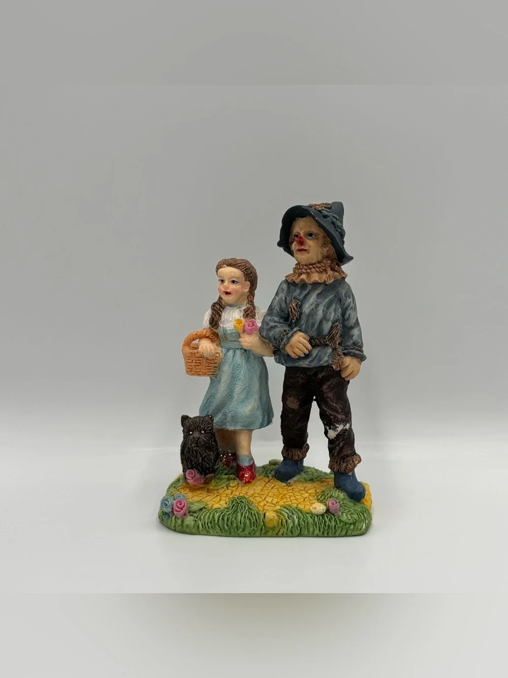 Vintage Wizard Of Oz Dorthy Scarecrow Toto Tin Man Lion Wicked Witch Toy Lot